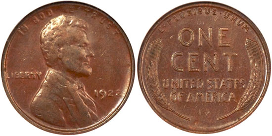 1922 No D Lincoln Cent