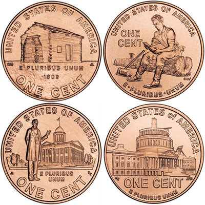 2009 Lincoln Cents 2009 Lincoln Bicentennial Cent Designs